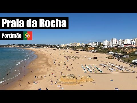 BEACH LIFE - Praia da Rocha, Portimão 🇵🇹 Portugal - Rocha Beach Walking Tour