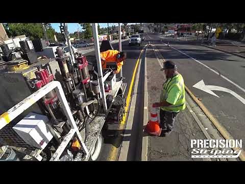 Precision Striping Inc. - San Diego Road Striping at 54th Street & Euclid