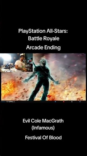 Evil Cole MacGrath (Infamous) Arcade Ending - PlayStation All-Stars: Battle Royale (PS3)