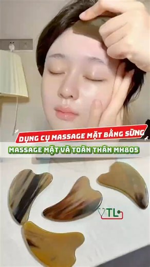 ✨ Dụng cụ massage mặt bằng sừng MH805 – Chạm nhẹ là da căng bóng, thư giãn tức thì 💆‍♀️