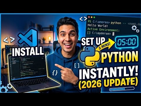 VS Code + Python Setup in 2026: ANYONE Can Do This! (Beginner Step-by-Step)