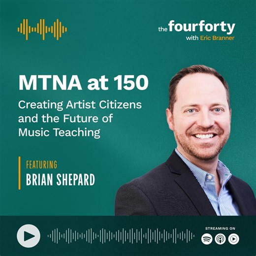 What does it take to sustain a musical legacy for 150 years? In the latest episode of the FourForty Podcast, Eric Branner of Fons and Brian Shepard, CEO of MTNA, discuss the "long arc" of music education and how the idea of the 'modern music teacher' has taken shape. This is definitely an episode you don't want to miss! | Alfred Music Piano