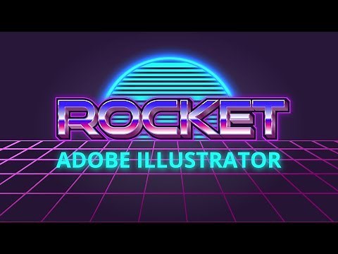 80s retro design in adobe illustrator. Design a poster with retro text effect in illustrator cc 2019