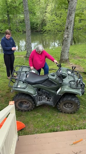 Aunt deb drives the four wheeler #foryoupage #fyp #fypシ #auntdeb #debbie