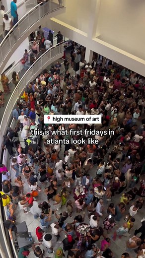high frequency friday at the high museum is peak atlanta culture. 🔥 #thingstodoinatlanta #highmuseumofart #atl #atlantaevents