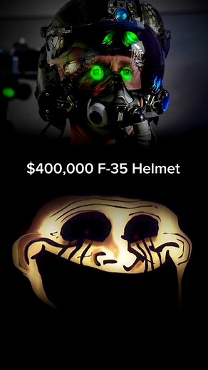 The extraordinary F-35 helmet, a pinnacle of aerospace innovation. This remarkable marvel empowers pilots with unparalleled capabilities. Through its advanced features, pilots can effortlessly track targets, receive critical flight data, and even see through the aircraft itself, enhancing situational awareness to extraordinary levels. With a hefty price tag of approximately $400,000, the F-35 helmet merges reality with augmented vision, ushering in a new era of aviation prowess. #military #f35 #
