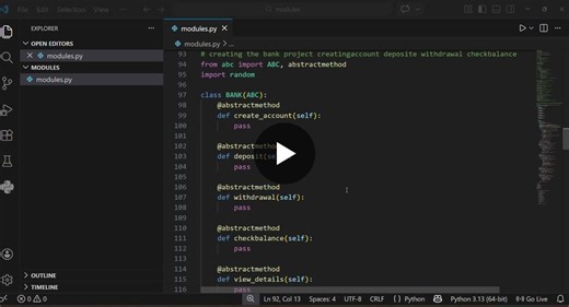 #python #oop #softwaredevelopment #programming #pythonprojects #coding #learningjourney | Tadikonda Lakshmi Naga Srinivasu