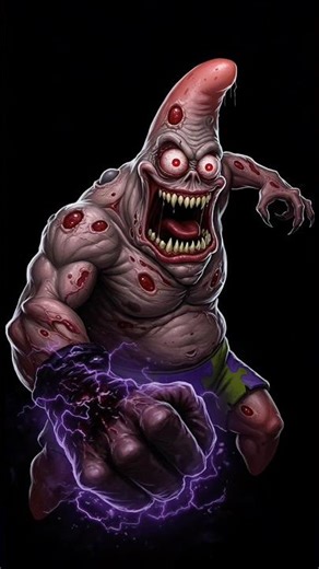 “Patrick Star Smash, Sandy Cheeks Knockout & Plankton Power Punch – Normal vs Horror Transformation”