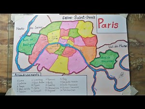 How to draw Paris map easy SAAD