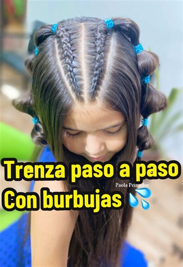 Tutorial de trenza lateral fácil con burbujas