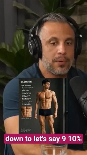 Why Going Below 9% Body Fat Destroys You #bodyfatpercentage #short #fitnesspodcast #strengthtraining