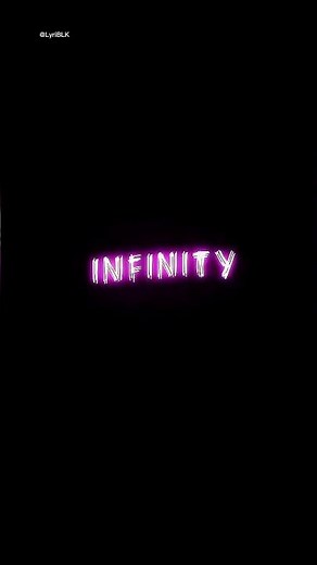 Infinity – Black Screen Lyrics | Trending English Song | Emotional Status