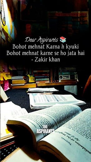 Mehnat karne se ho jata h- Zakir Khan | The Aspirants #zakirkhan #motivationalshayari #ytshorts
