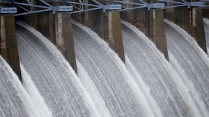 Record-breaking amount of water flows through Table Rock Dam after weekend floods
