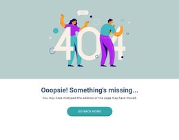 This page is missing - Web Page Design by Nicepage