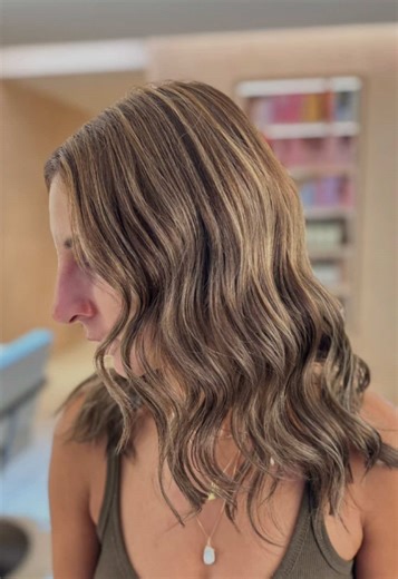 Soft Ash-Brown Highlights at Yumoto Hair and Nail Spa