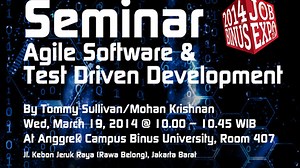 Ikuti Seminar Agile Software dan Test Driven Development