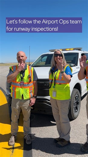Here at SLC, safety is always a priority. Follow the ops team in this video during one of their daily runway inspections. #slcairport #runwayinspection #airfield #airportoperations | Salt Lake City International Airport (SLC)