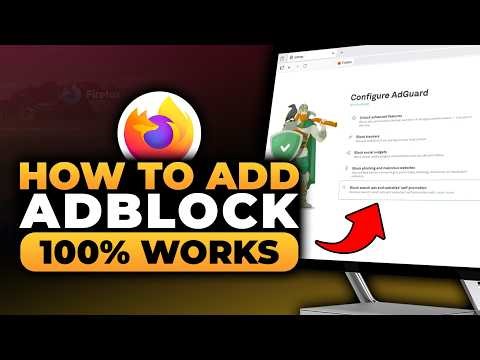 How To Add AdBlock To Mozilla Firefox (FAST & EASY) | 100% WORKS | NO Yapping, To The Point!