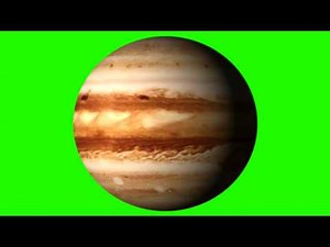 Jupiter Rotate - Green Screen Animation - Free Footage