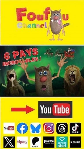 🌍 Pars en voyage avec Foufou et découvre des pays fascinants à travers le monde ! 🤯 #Shorts