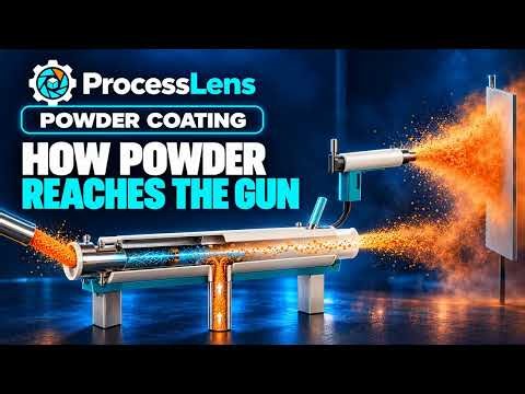 How a Powder Coating Pump & Spray Gun Work | 3D Cutaway Explained