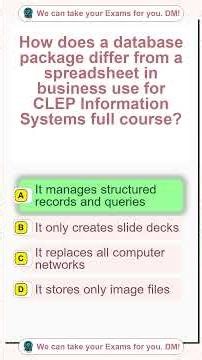 CLEP Information Systems full course