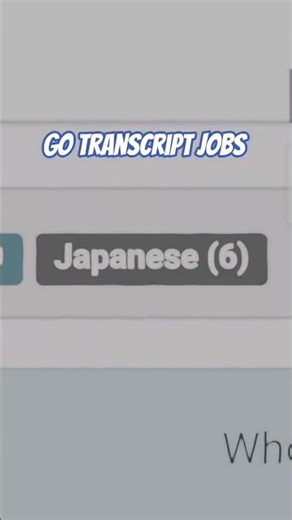 Gotranscript japanese Jobs #gotranscript #shortvideo #japanese