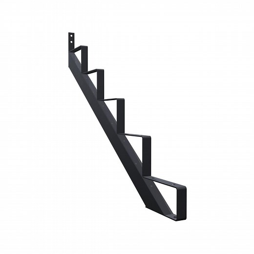Peak Black 5 Tread Steel Stair Stringer