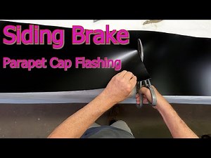 How to use a Siding Brake to make parapet cap flashing. Basic fabrication skills.
