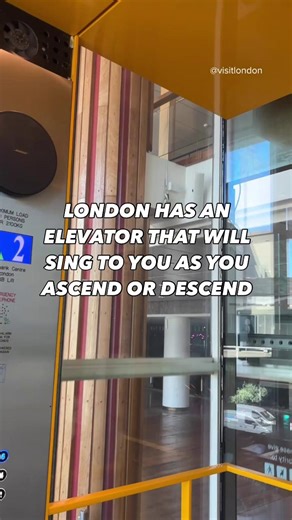 Bet you’ve never been serenaded by a lift before... 🎶 Head to the Royal Festival Hall at London’s Southbank Centre and take a ride in the Singing Lift — yes, it actually sings as it moves! Created by Turner Prize winner Martin Creed, this musical elevator hits all the right notes as you go floor to floor. Going up never sounded so good! 🎵✨ 📍 Royal Festival Hall, Southbank Centre #LondonMakesItPossible #VisitLondon | Visit London