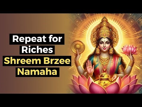 Chant Shreem Brzee Namaha for 1 Hour | Wealth Activation Mantra