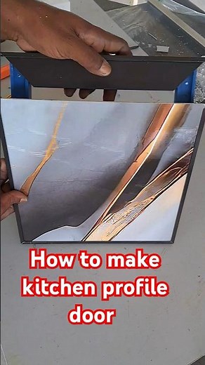 how to make kitchen profile door #trending #wardrop #interiordesign #shorts #diy #kitchendoor