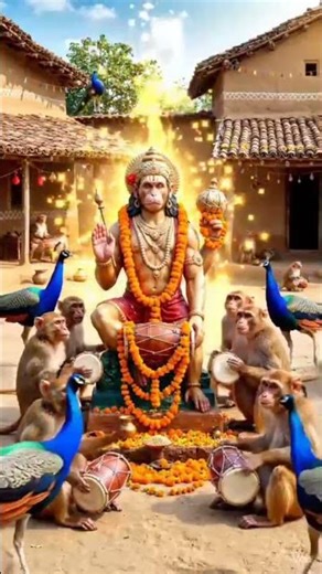 #जब एक प्यारा बंदर श्रद्धा #bhakti #ram #sitaram #ramnaam #bajrangbali #viral #shorts