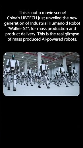 China's UBTECH released the Mass-Produced Industrial Humanoid Robot Army!