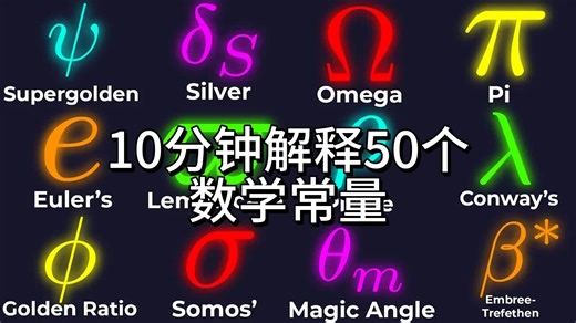 10分钟解释50个数学常量 -50 Constants Explained