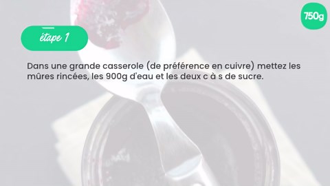 Gelée de mûres maison