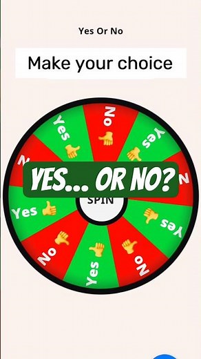 YES or NO? | Spin the Wheel Decision 🎯