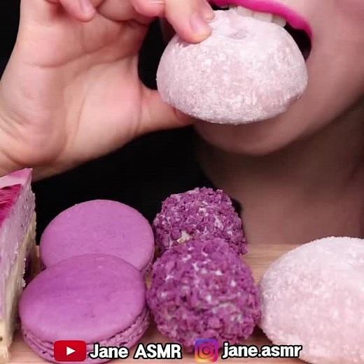 Jane ASMR Mochi Mukbang Eating Show
