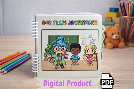 Busy Book School Activities for Kids | Printable Preschool Learning Binder | Digital Quiet Book PDF - Etsy