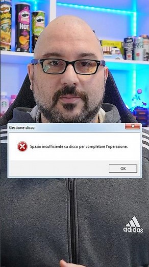 SPAZIO INSUFFICIENTE SUL DISCO #pc #tricks #tips #computer #gaming #supporto #tech