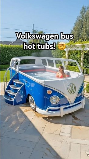 These Volkswagen bus hot tubs might be the coolest things ever! 👏😱
