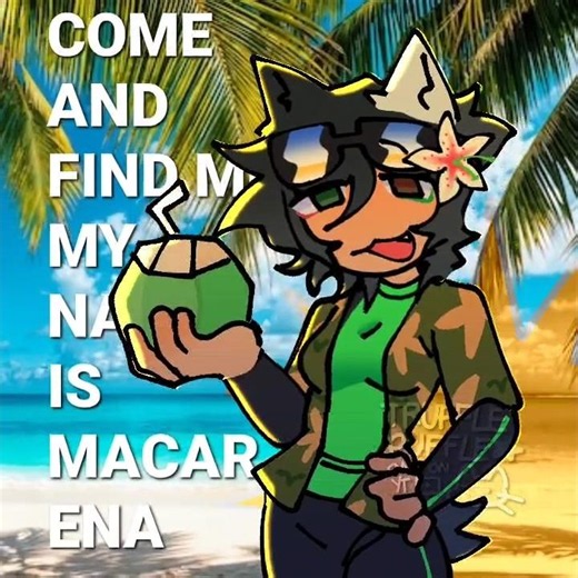 HEY MACARENA!! 🏖️☀️ || Collab w/ @chromatiicfox — #alightmotion #trufflepuffle