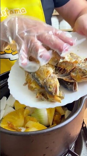 Eat the Bones and All! Pineapple Onion Braised Sweetfish: 90-Minute Soft-Bone Secret #recipe #sea...
