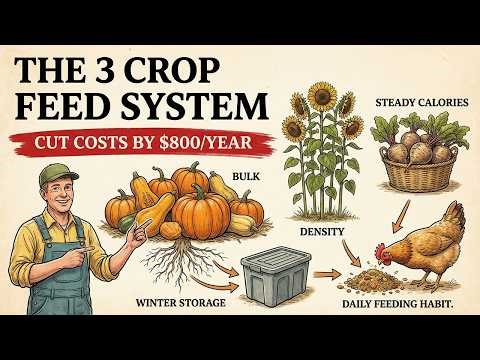 STOP Buying Chicken Feed The 3-Crop System That Saves $800/Year