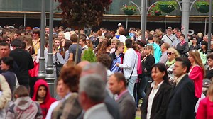 Big crowd at outdoor event