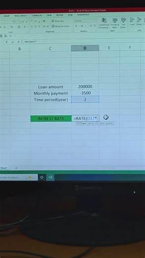MS Excel RATE Formula Tutorial | Interest Rate Kaise Nikale | Excel Easy Trick Hindi