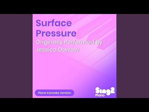 Surface Pressure (Originally Performed by Jessica Darrow) (Piano Karaoke Version)