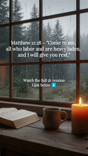 Tired? Seconds of Rain Bible Verse for Sleep - Christian Prayer Meditation #Shorts