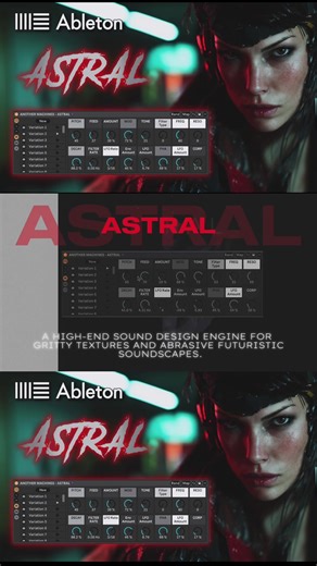 🎛️ 🌌 ASTRAL – INSTRUMENT RACK for Ableton Live 12 Suite 🎛️ FM Atmospheres, Motion Pads & Futuristic Sound Design for Ableton Live 12 Suite (12.2.1 and later) ✨ What is ASTRAL? ASTRAL – Instrument Rack is a powerful FM-based instrument designed to create evolving atmospheres, electric textures, moving pads, resonant noises, chirping artifacts and futuristic soundscapes. Built entirely with Ableton Live native devices, ASTRAL focuses on motion, modulation and spatial depth, making it ideal for 